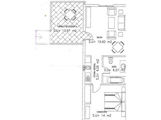 Vakantieappartement Corralejo Grondplan 34