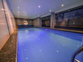 Indoor pool on garden level