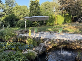 Kiesterrasse am Teich