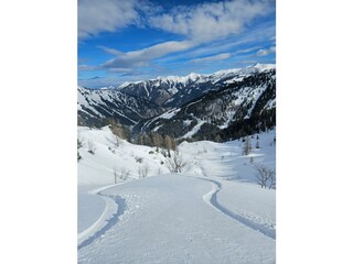 Die ersten Schwünge in den Schnee ziehen