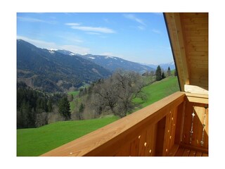 Blick vom Ferienhaus