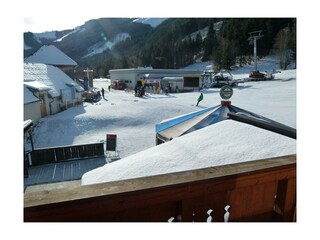 Blick direkt auf die Talstation der Riesneralm
