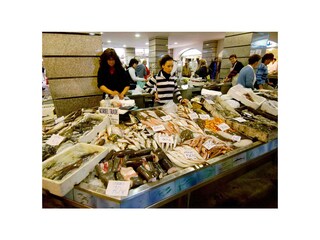 Pula's famous daily fish market.