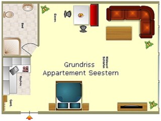 Apartamento de vacaciones Norderney Plano de planta 15