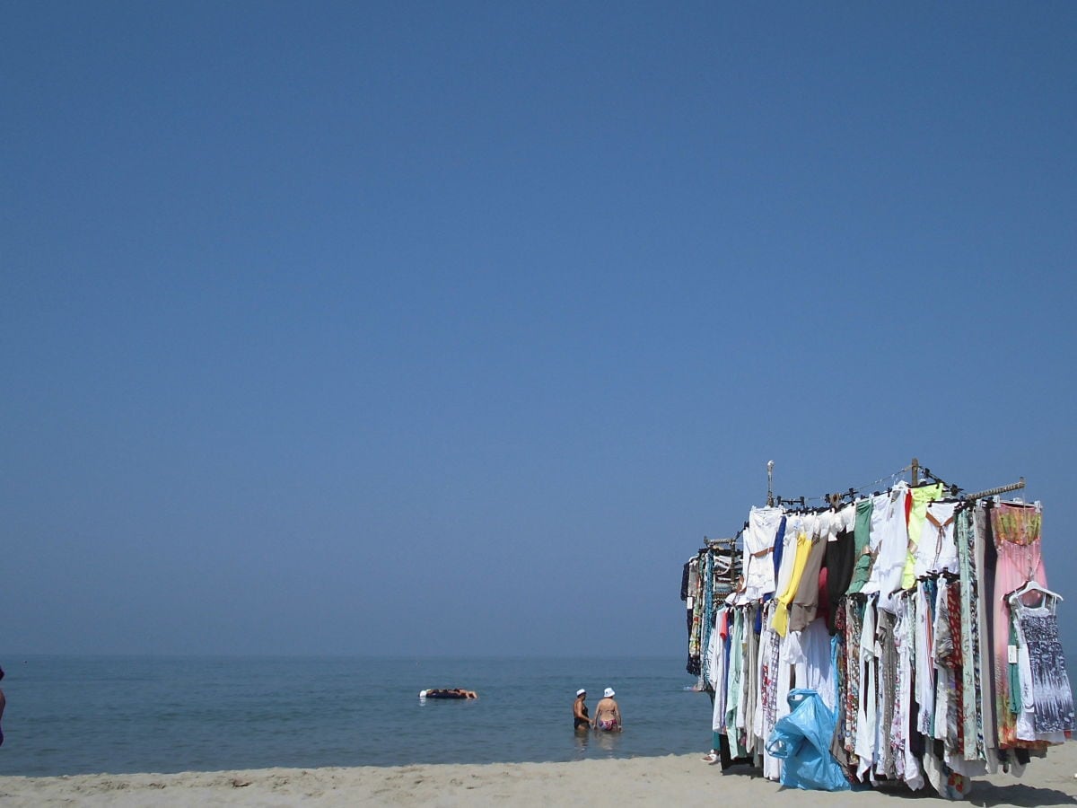 Shopping am Strand