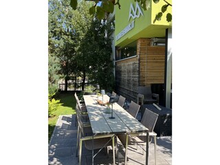 Essbereich im Garten