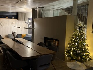 Wohnbereich zur Weihnachtszeit