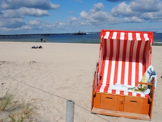 eigener kostenfreier Strandkorb am Strand