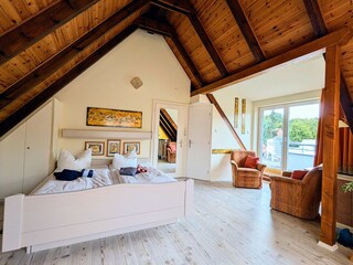 Vom Bett zur Dachterrasse