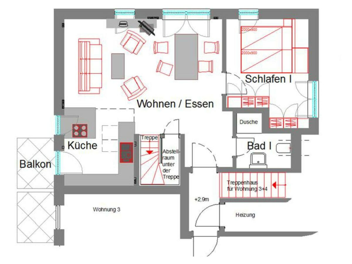 Grundriss 1. Etage