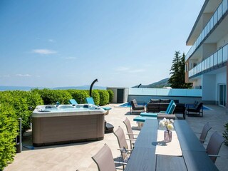 pool area and jacuzzi