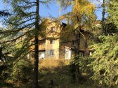 Chalet Tilly, view from the autumn forest