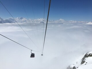 In der Gondel aufs Bettmerhorn...über den Wolken