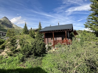 Chalet Iris mit Bettmerhorn im Hintergrund