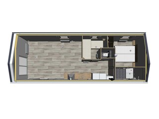 Chalet Groot Valkenisse Grondplan 38