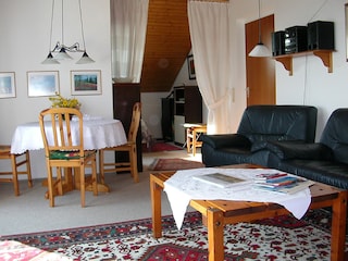 Wohnteil des Studios