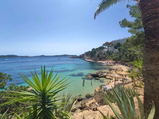 Beautiful coastline in Cala Fornells