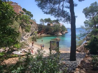 Versteckte Badebucht in Cala Fornells
