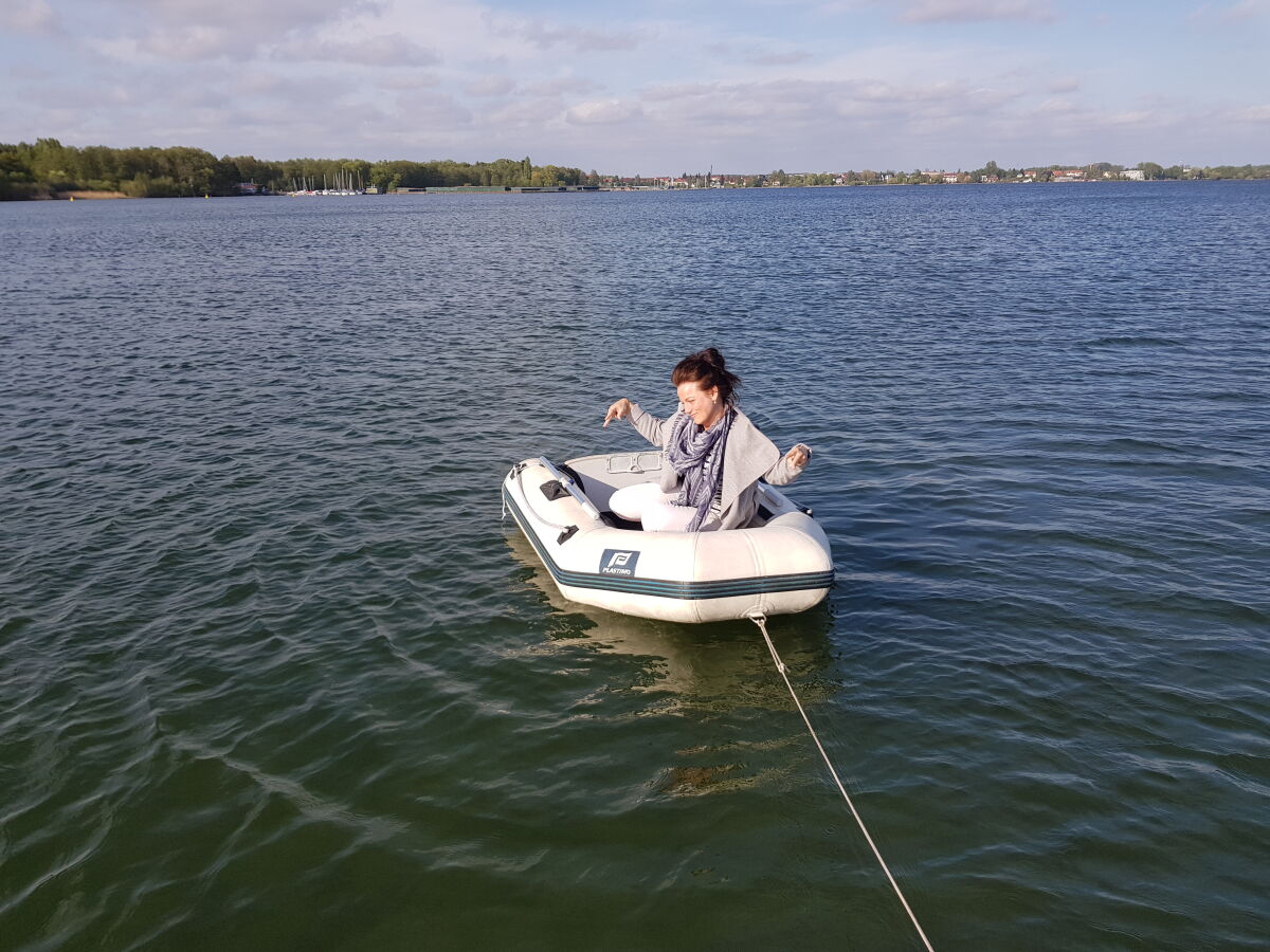 Spaß im Boot an der Müritz