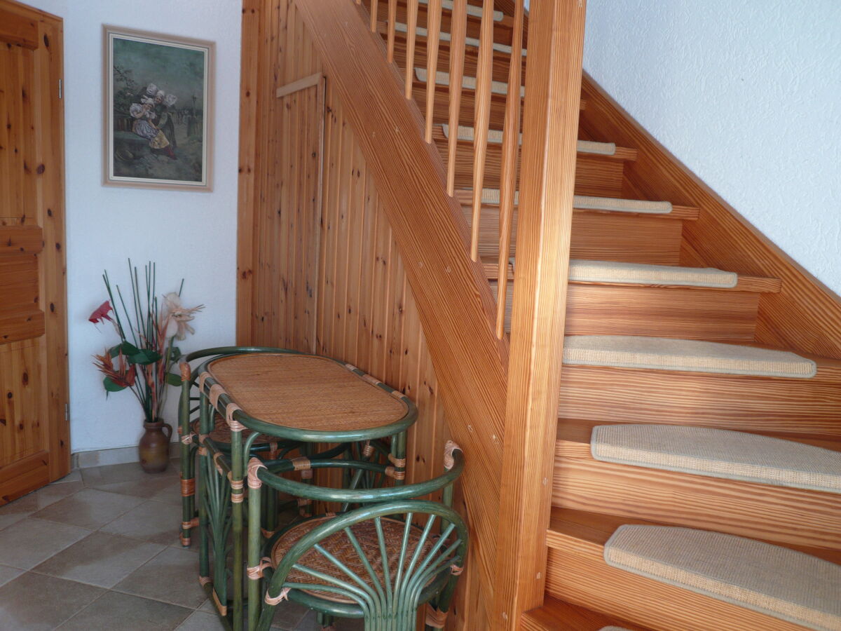 Treppe im Haus zu der Wohnung "Sonnenschein"