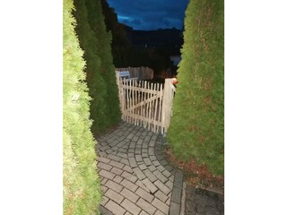 Der Eingang zum Ferienhaus