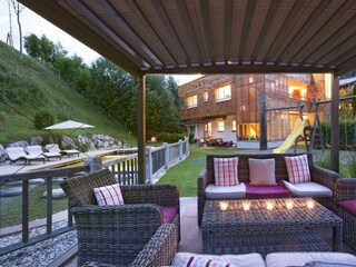 Pavillon mit Lounge