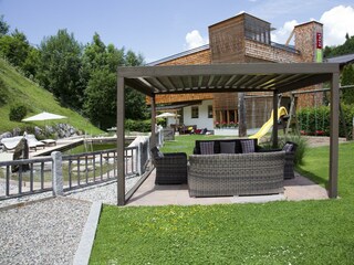 Pavillon mit Lounge