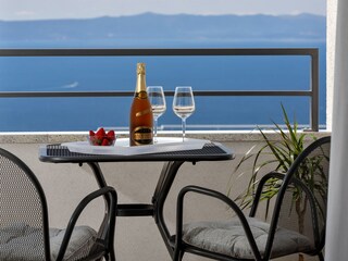 Balkon mit Meerblick, Schlafzimmer 1