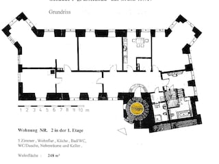 Grundriss FeWo Nr. 2 im EG