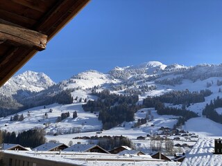 Ausblick vom Haus im Winter