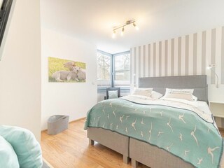 Alle drei Schlafzimmer liegen im Obergeschoss.