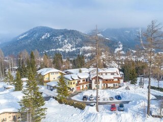 Vogelperspektive Haus Winter