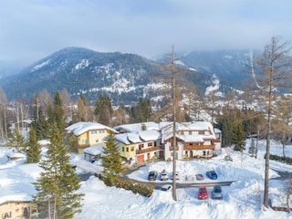 Vogelperspektive Haus Winter