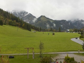 Aussicht von der Pension zum Karwendel