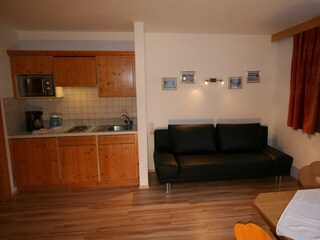 Wohnung Typ B - Wohnküche - Wohnzimmer