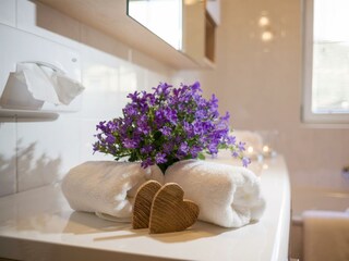 Badezimmer Deko - Appartements Kinigadner