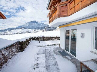 Terrasse im Winter - Ferienhaus Alex