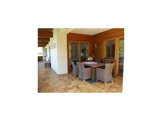 Ferienwohnung Karwendl - Terasse