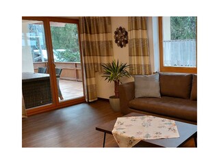 Ferienwohnung Karwendel Wohnzimmer