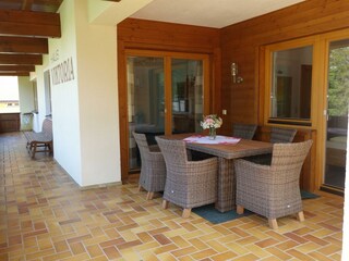 Ferienwohnung Karwendel - Terasse