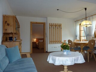 Ferienwohnung Seekarblick - Wohnraum