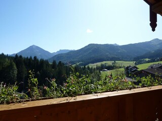 Ferienwohnung Seekarblick - Ausblick Balkon