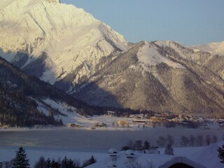 Ausblick vom Balkon Winter,Landhaus Lechner