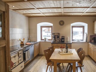 Küche im Ferienhaus Tuxerhof