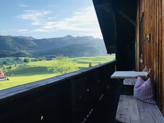 Ausblick von der Ferienwohnung