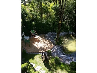 Gartenteich mit Wasserlauf Ferienwohnung klein
