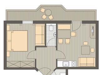 Wohnung 1 - Grundriss
