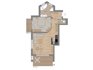 Grundriss Sonnjoch Appartement