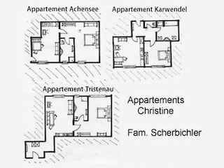 Grundrisse der Ferienwohnungen