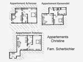 Grundrisse der Ferienwohnungen